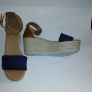 "Brash" Brand Strap Wedge Sandals